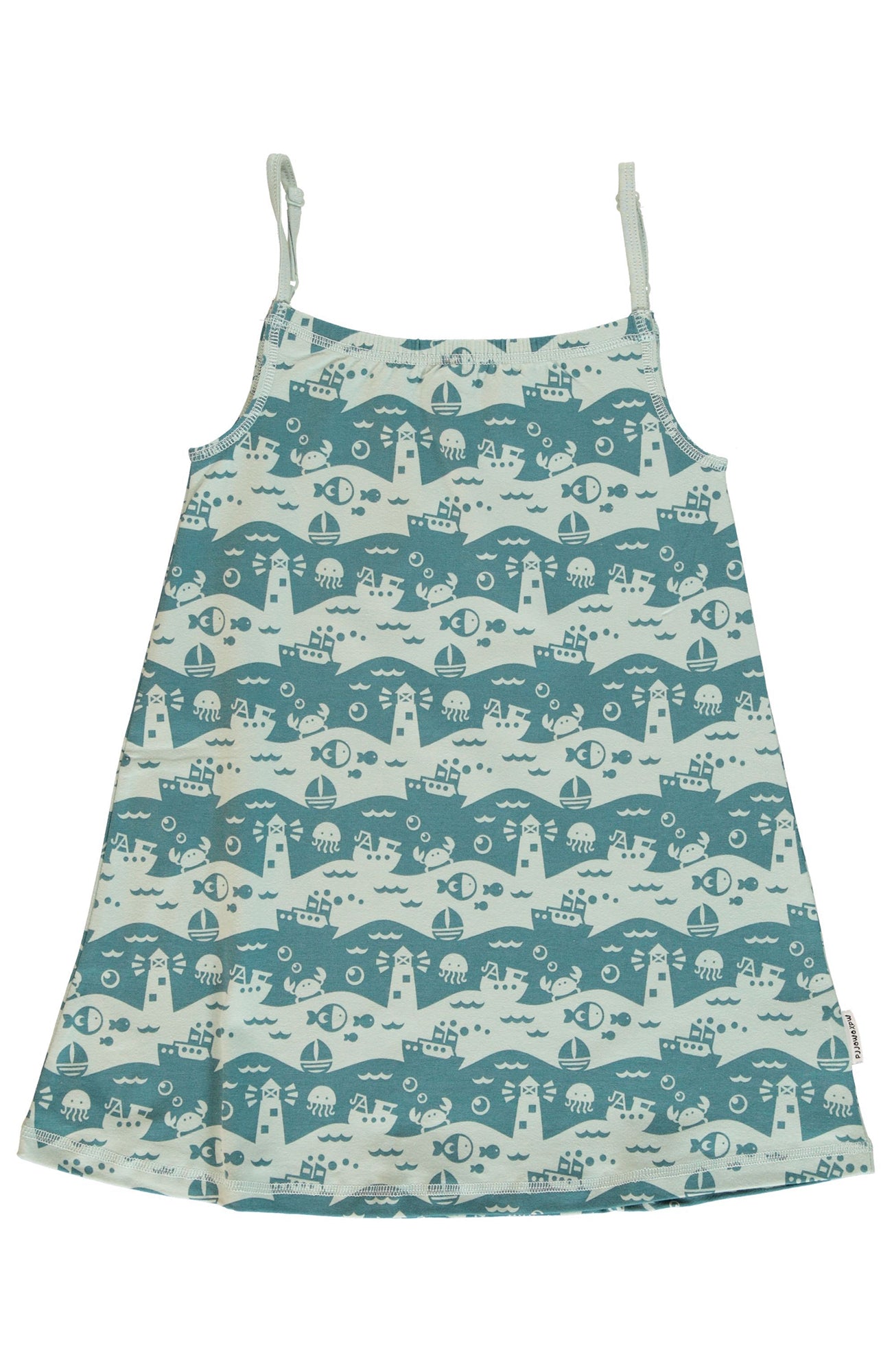 Children's Ocean Landscape Spaghetti Dress - Maxomorra (Last Available)
