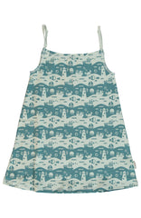 Children's Ocean Landscape Spaghetti Dress - Maxomorra (Last Available)