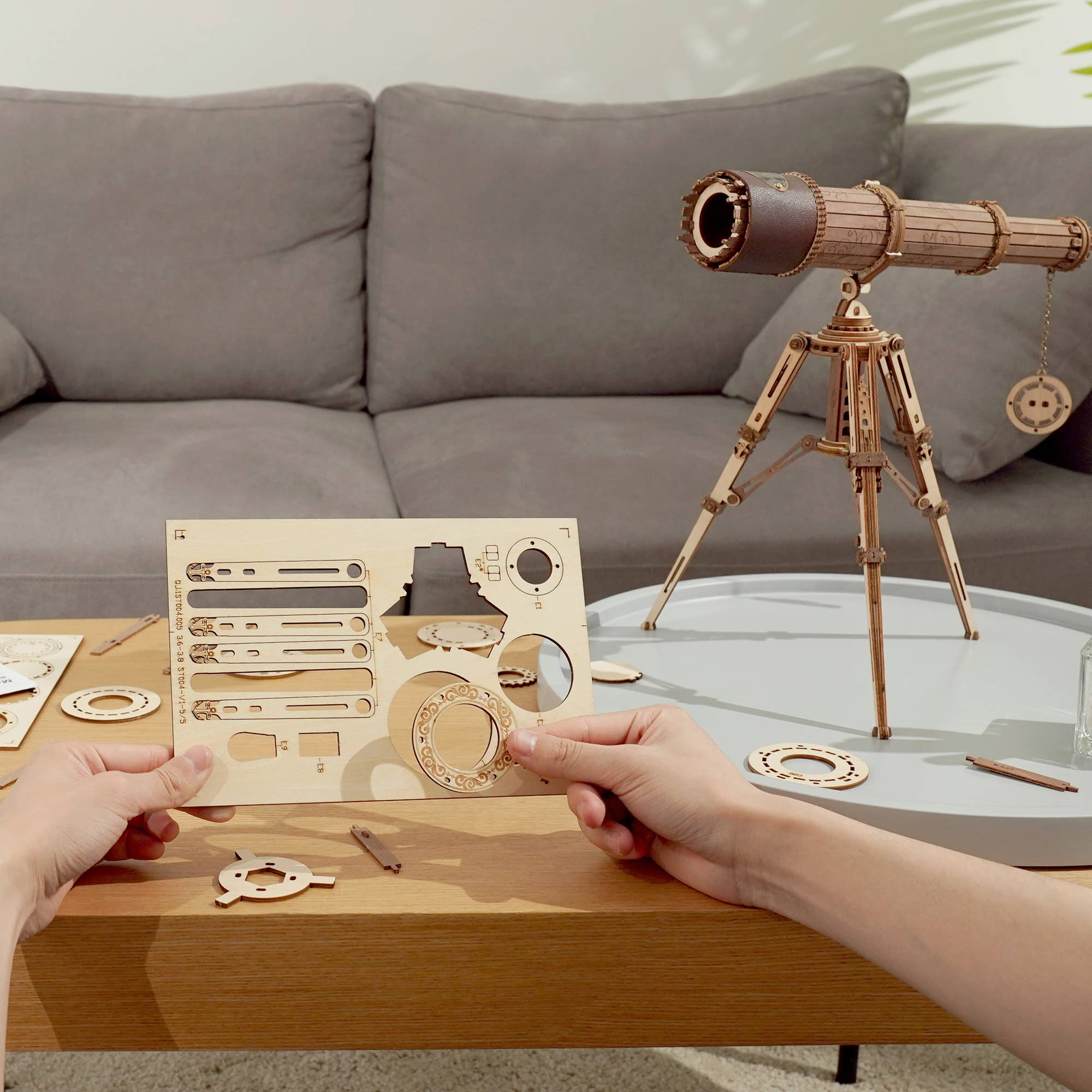 DIY Wooden Puzzle Monocular Telescope - Hands Craft (Last Available)