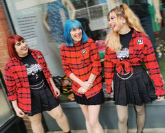 Beetlejuice Lydia Strange and Unusual Flannel Shirt - Cakeworthy
