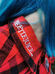 Beetlejuice Lydia Strange and Unusual Flannel Shirt - Cakeworthy