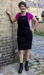 Black Long Pinafore - Run & Fly