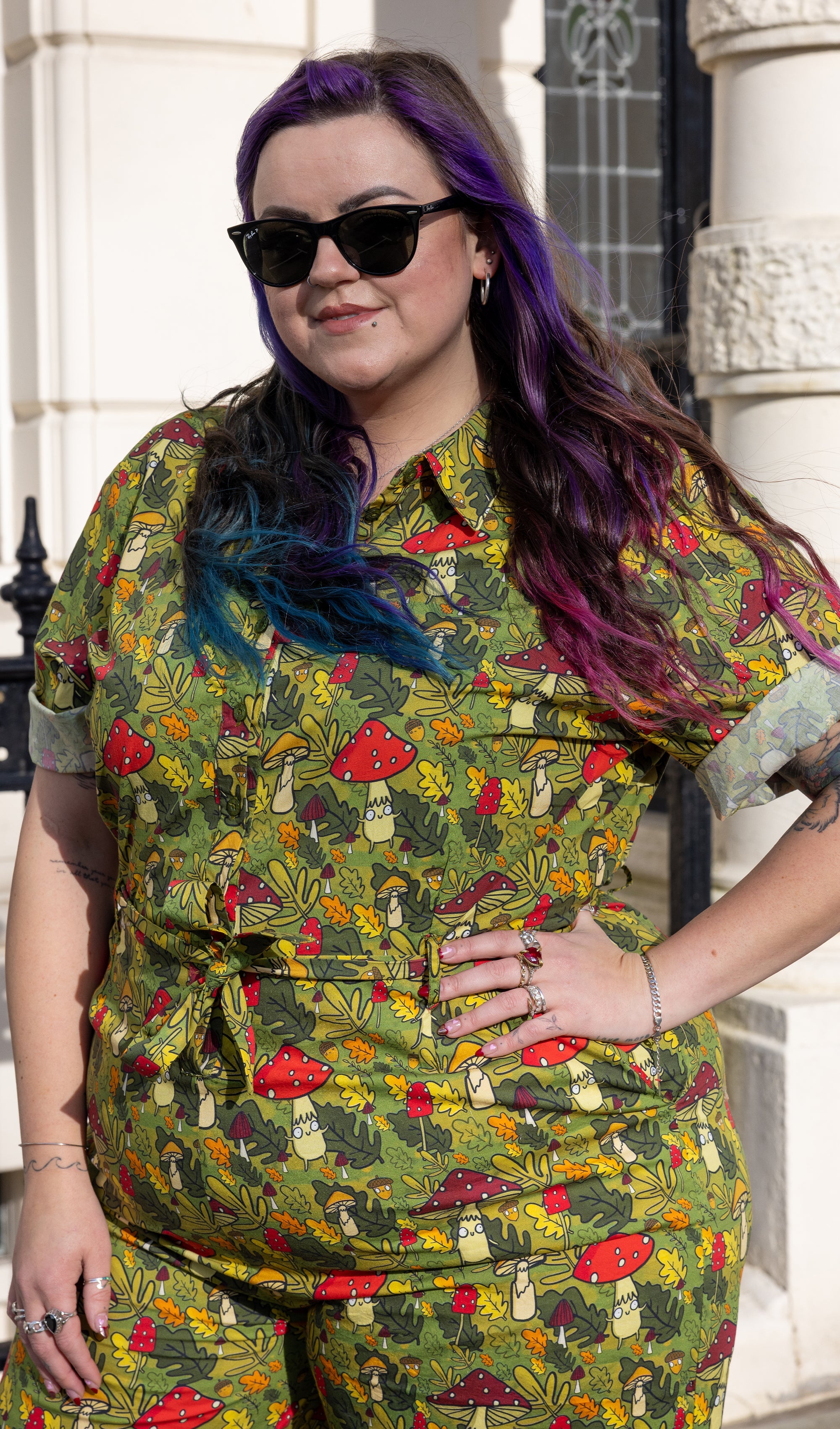 Katie Abey Mushroom Bois Jumpsuit - Run & Fly