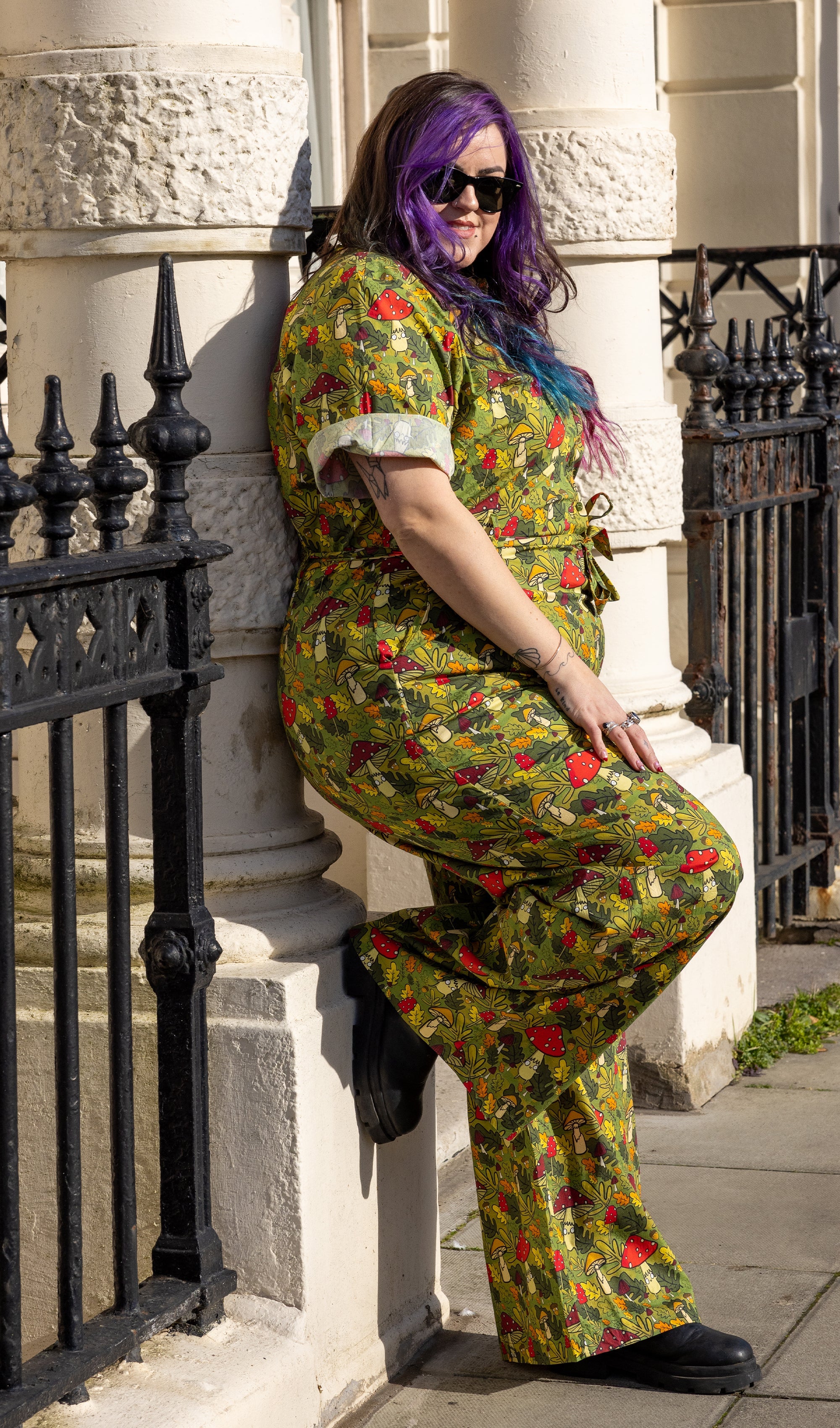 Katie Abey Mushroom Bois Jumpsuit - Run & Fly