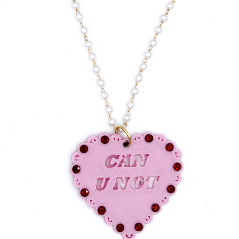 Can U Not Heart Necklace - Dirty Celebrity