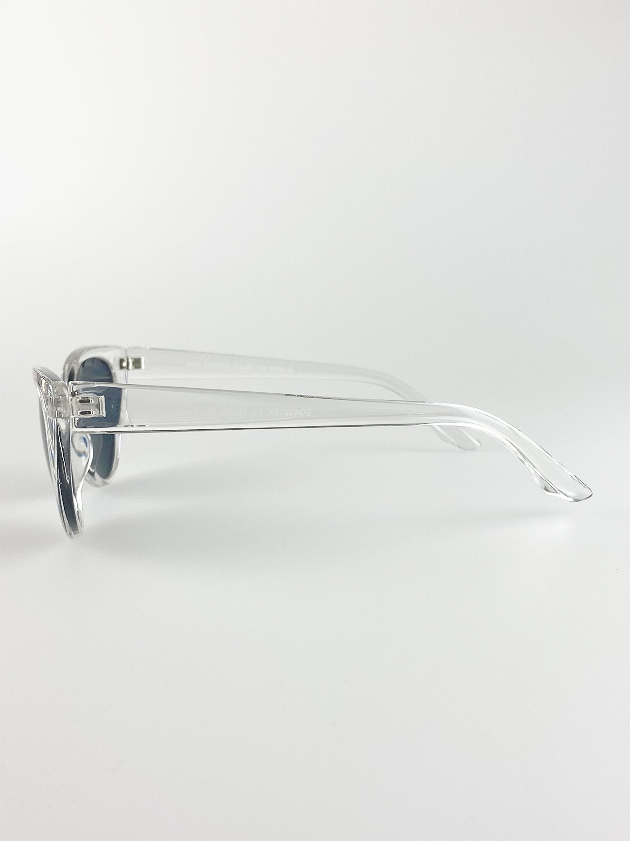 Cat Eye Sunglasses With Transparent Frame