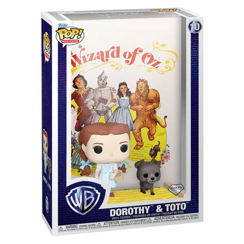 Wizard of Oz Movie Poster : Dorothy & Toto Pop Vinyl In Display Case