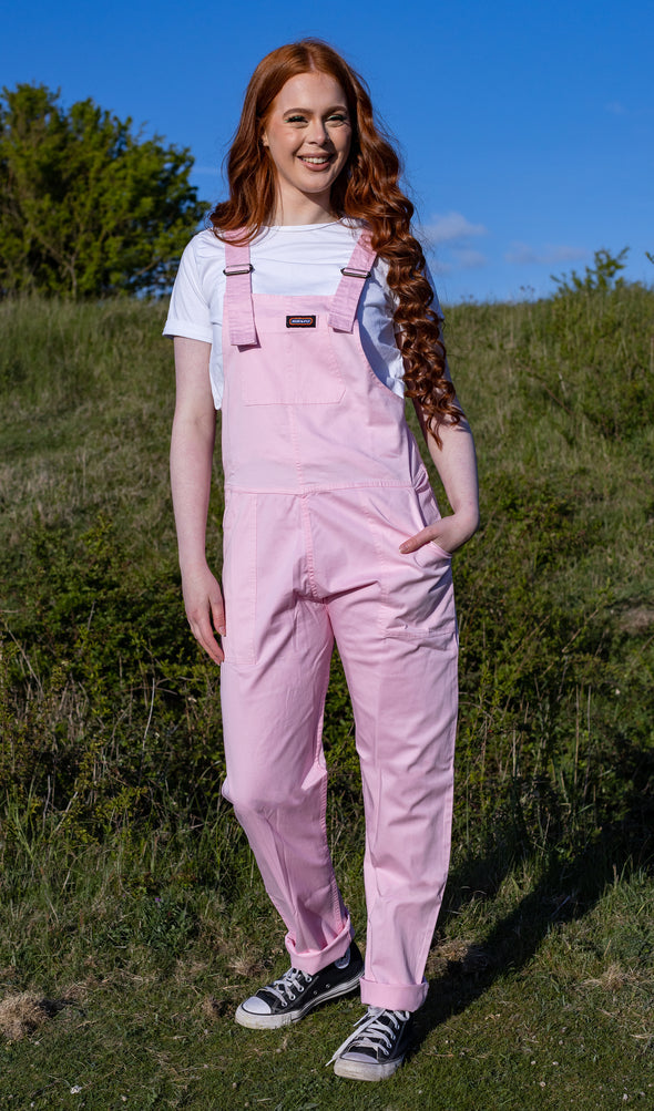 Lightweight Cherry Blossom Twill Dungarees - Run & Fly