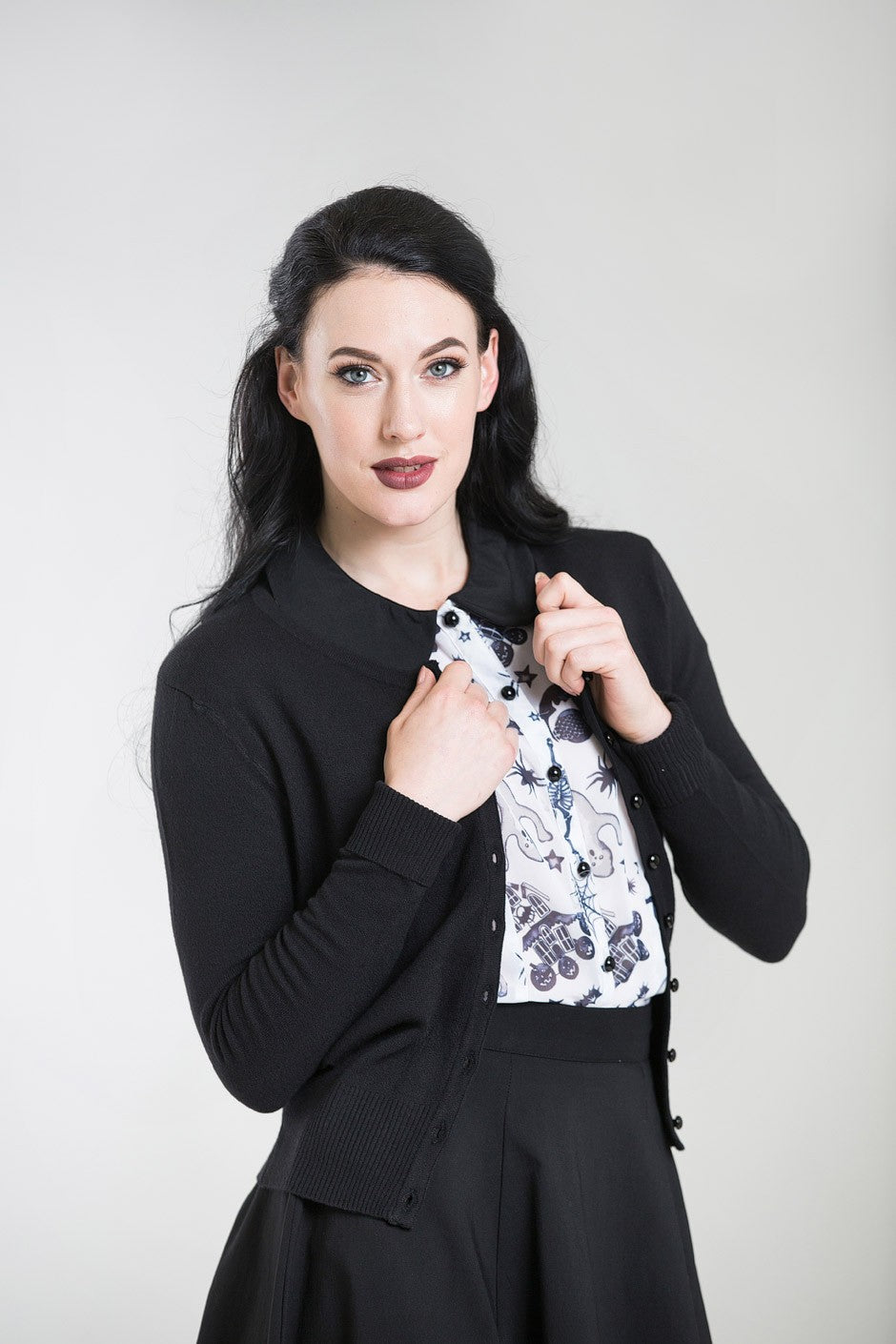 Black Debbie Cardigan - Hell Bunny (Last Available)