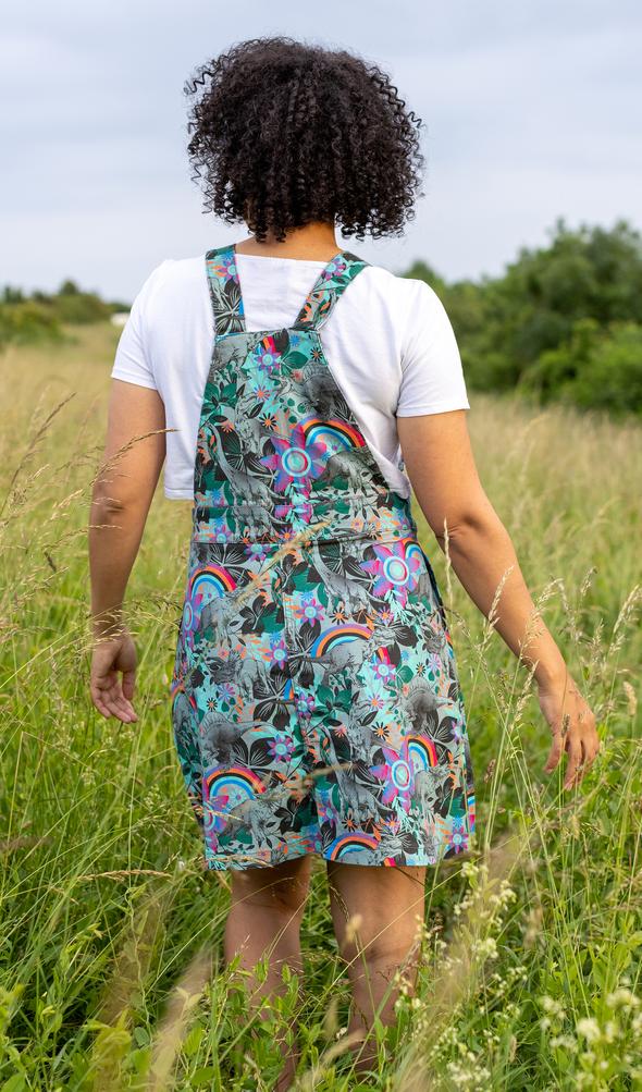 Jurassic Dinosaur Twill Pinafore - Run & Fly