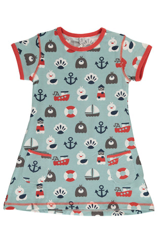 Children's Blue Ocean Tunic - Maxomorra