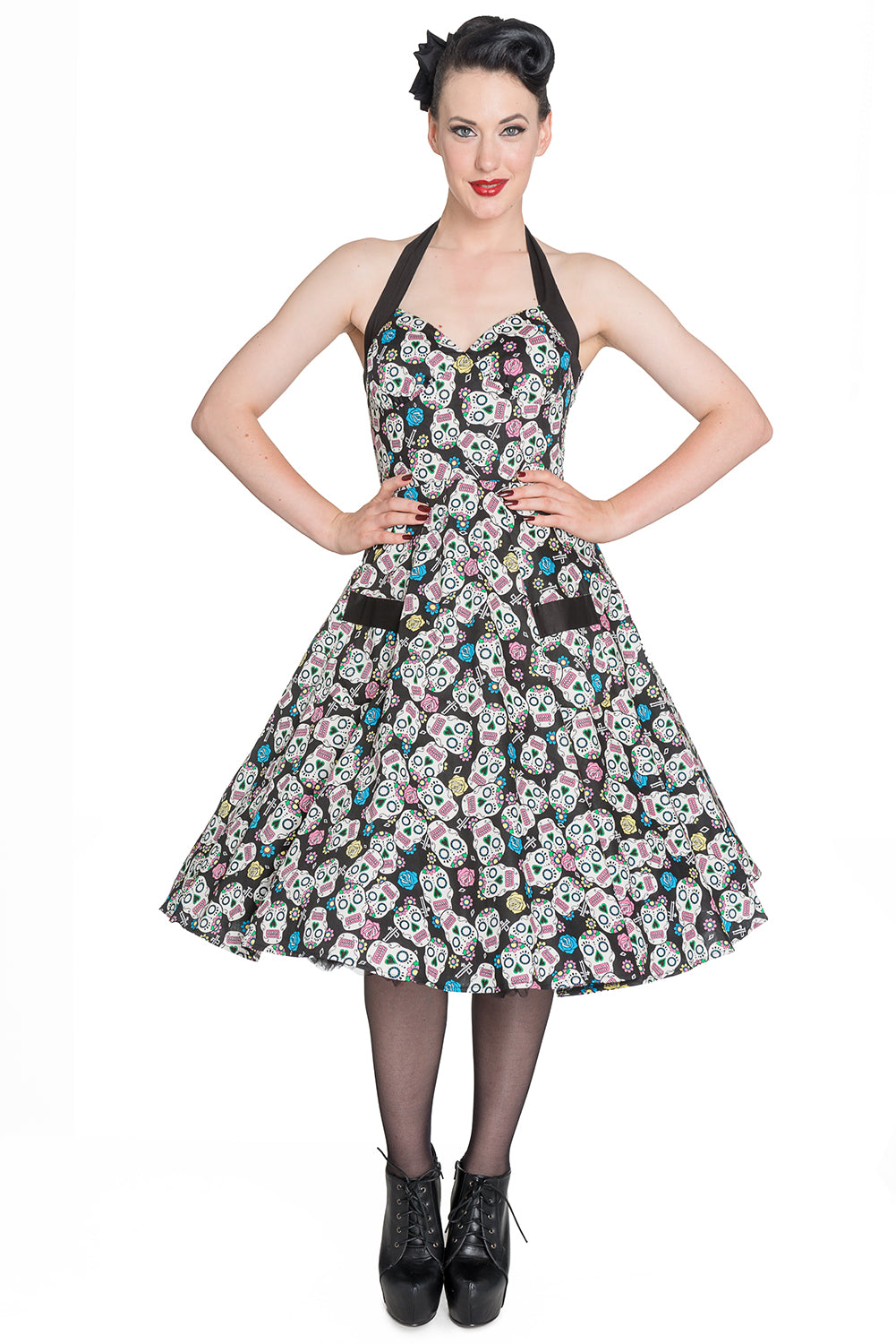 Calaveras 50s Dress - Hell Bunny (Last Available)