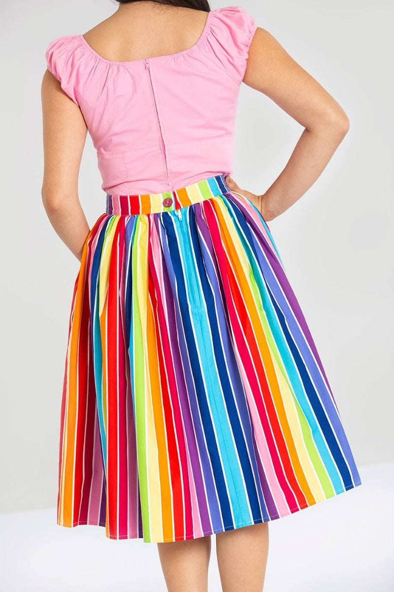 Over The Rainbow 50's Skirt - Hell Bunny