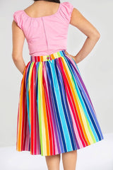 Over The Rainbow 50's Skirt - Hell Bunny