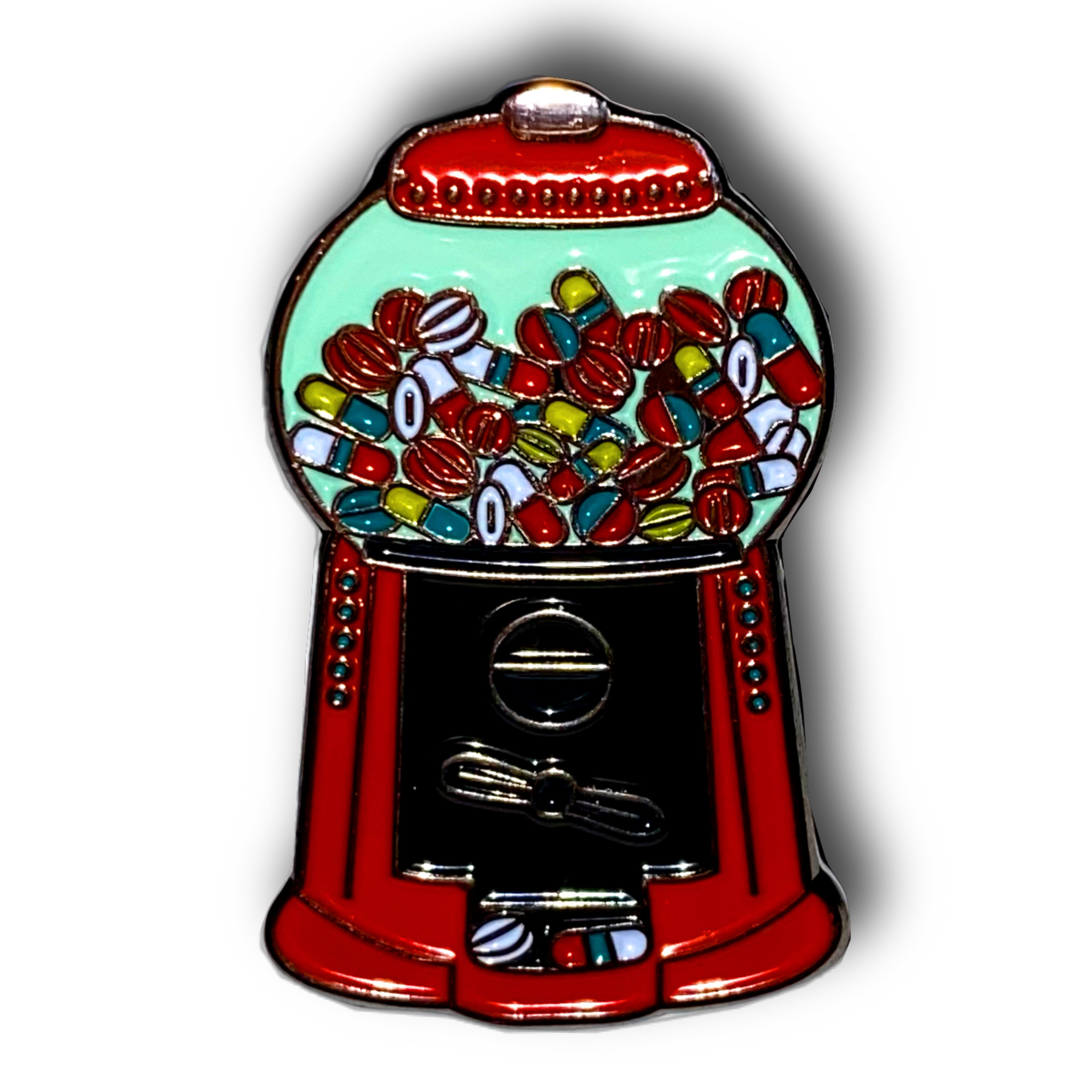 Medication Machine Enamel Pin Badge