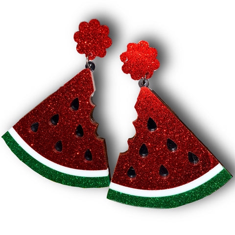 Watermelon Acrylic Earrings