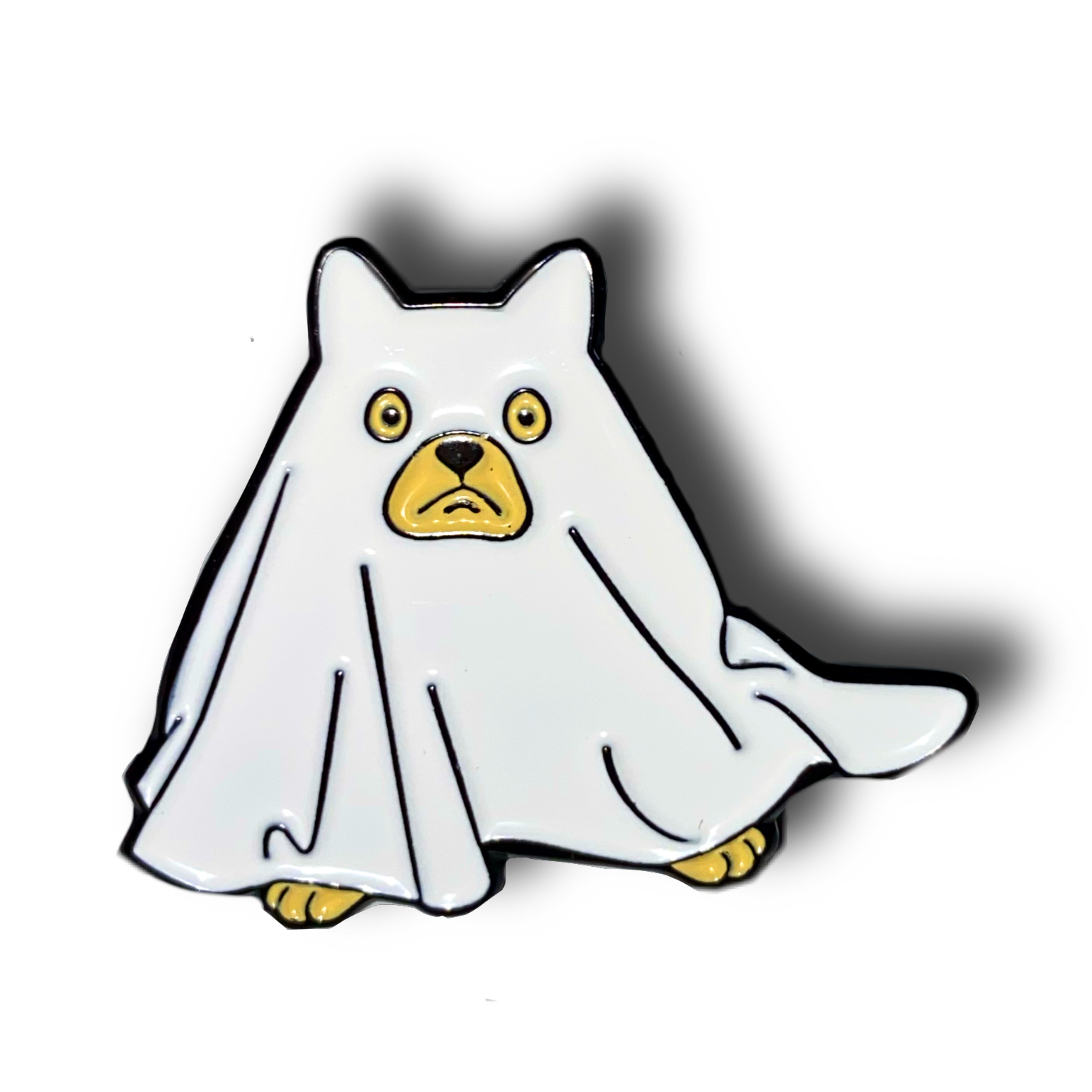 Ghost Dog Enamel Pin Badge