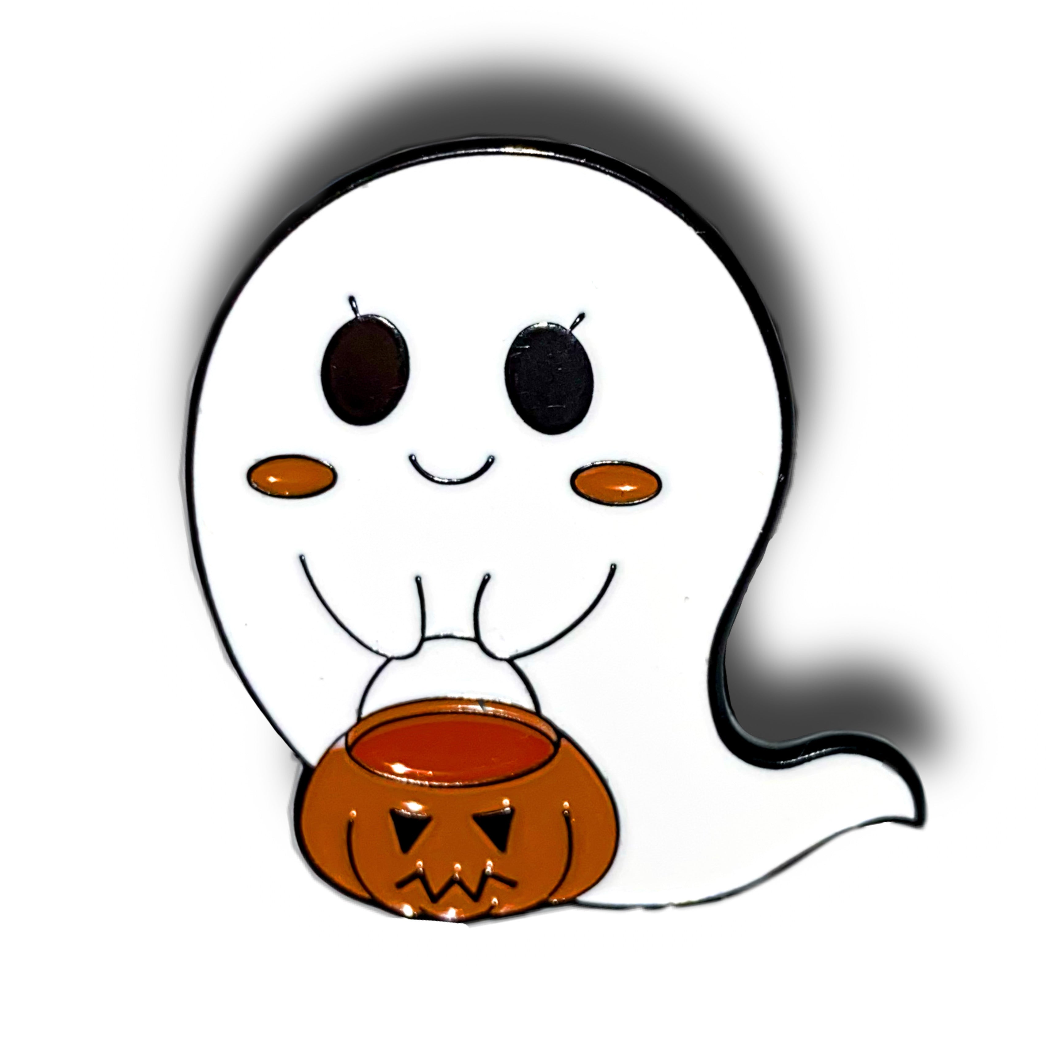 Trick or Treat Ghost Enamel Pin Badge
