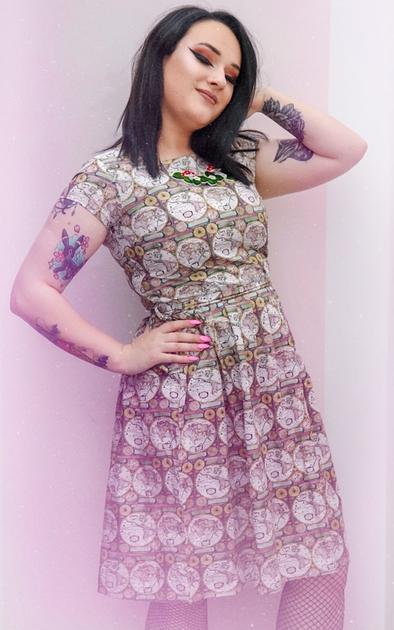 Atlas Map Tea Dress - Run & Fly (Last Available)