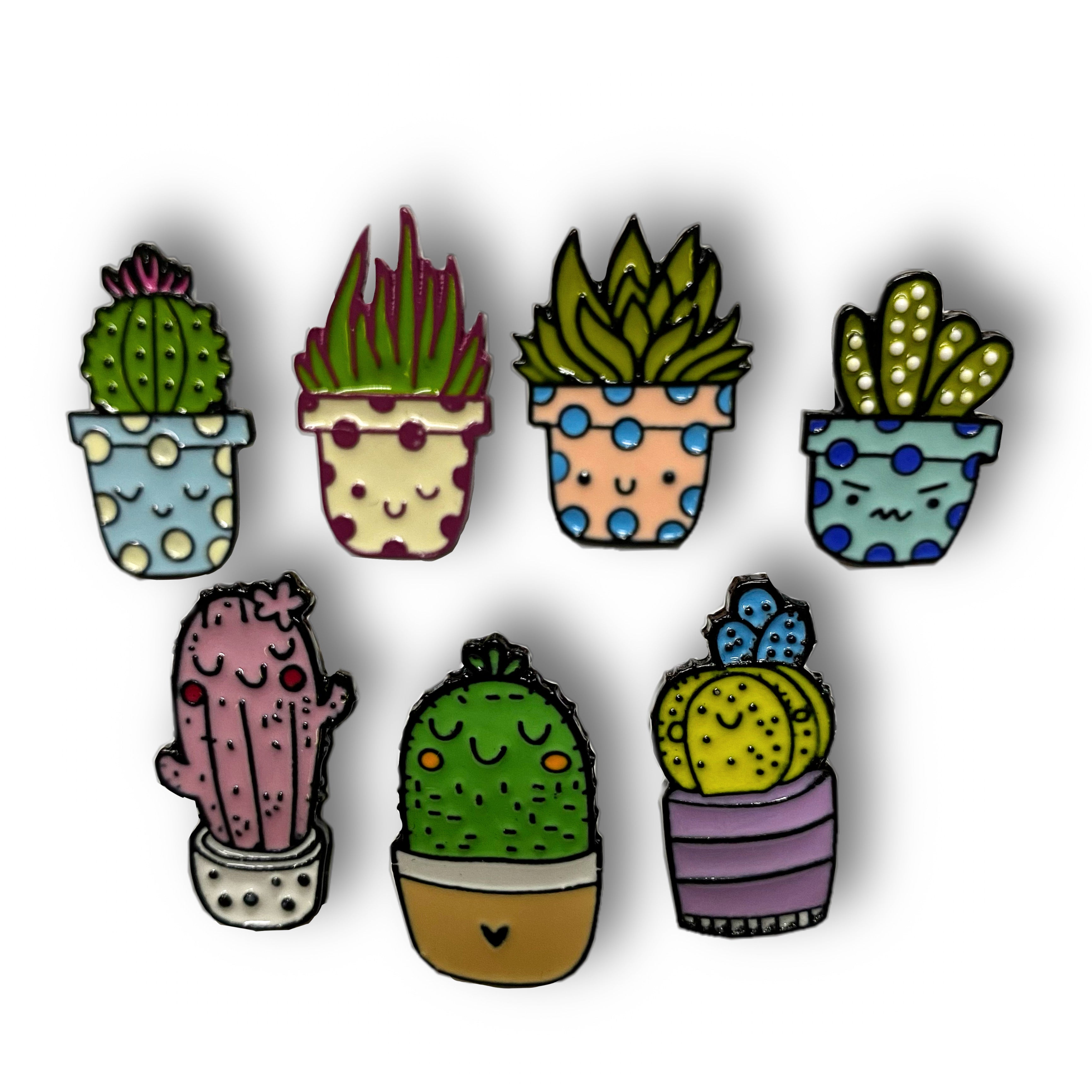 Cactus / Succulent Enamel Pin Badges
