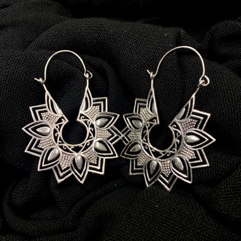 Geometric Mandala Indian Earrings