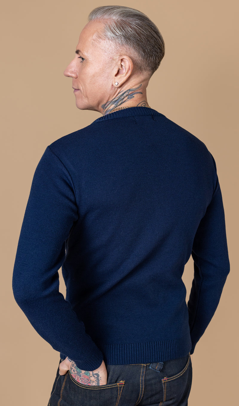 Navy Lightning Bolt Jumper - Run & Fly