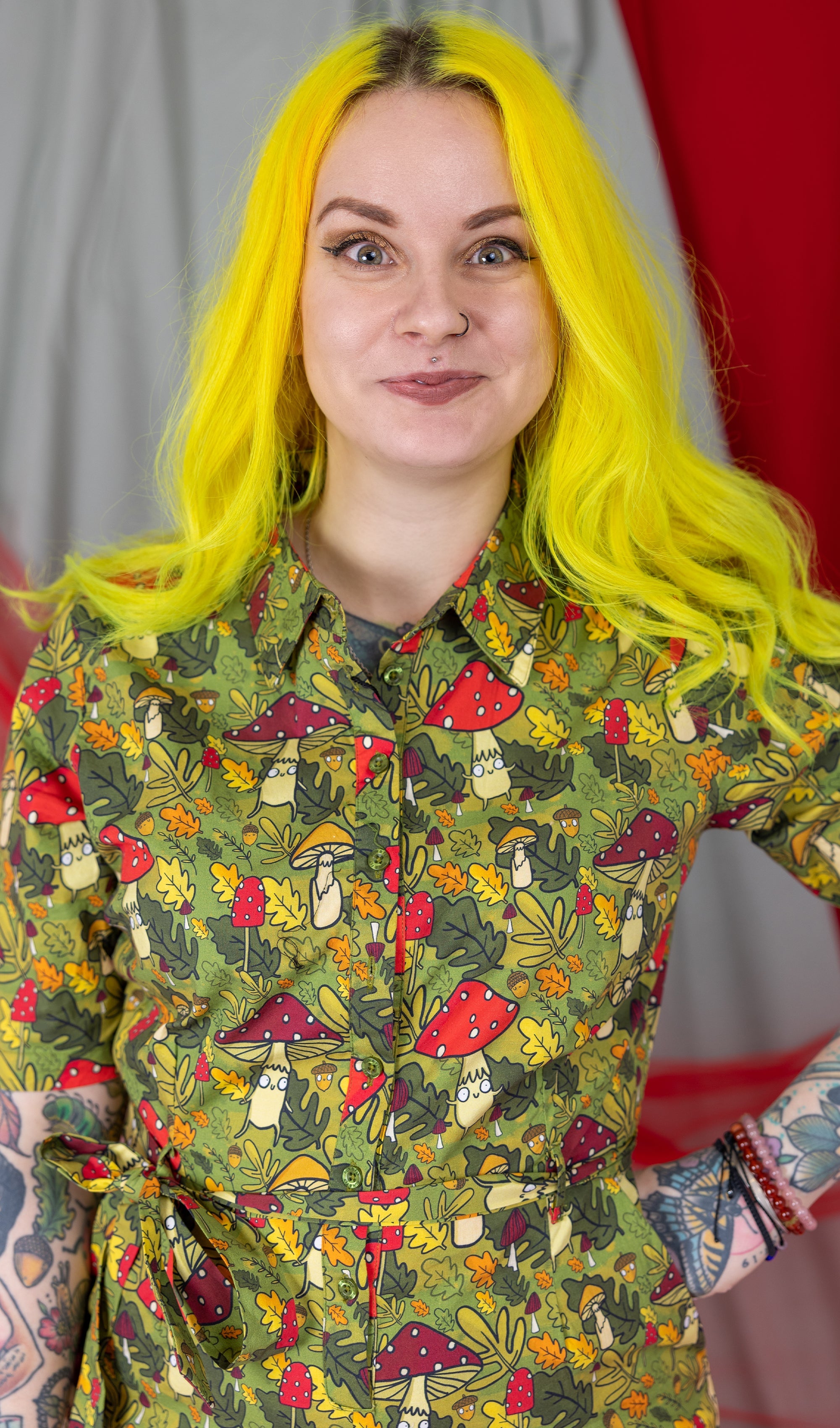 Katie Abey Mushroom Bois Jumpsuit - Run & Fly