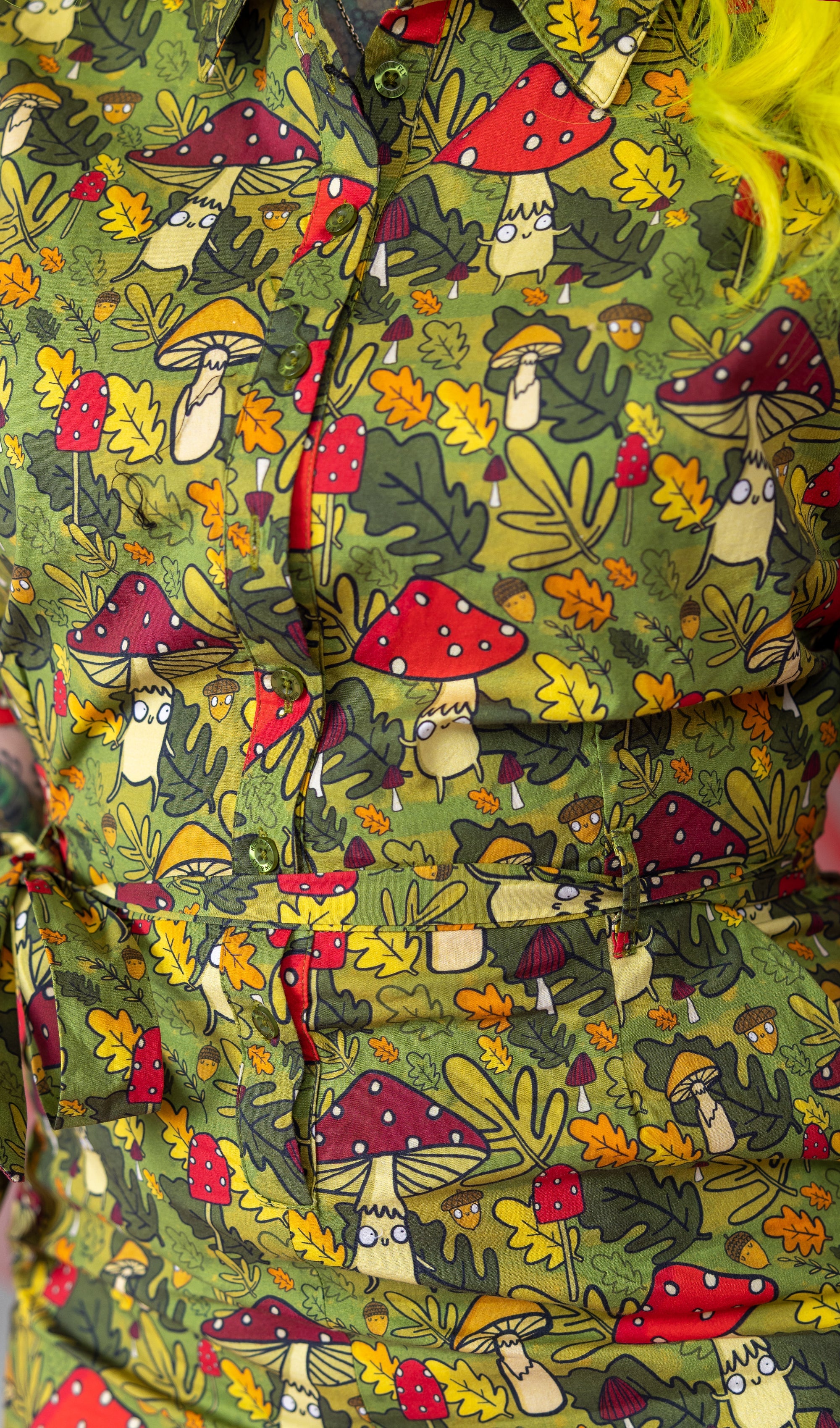 Katie Abey Mushroom Bois Jumpsuit - Run & Fly