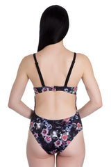 Morgan Skull & Roses Swimsuit - Hell Bunny