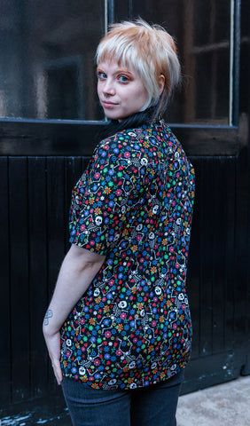 Halloween Boogie Bones Short Sleeve Shirt - Run & Fly