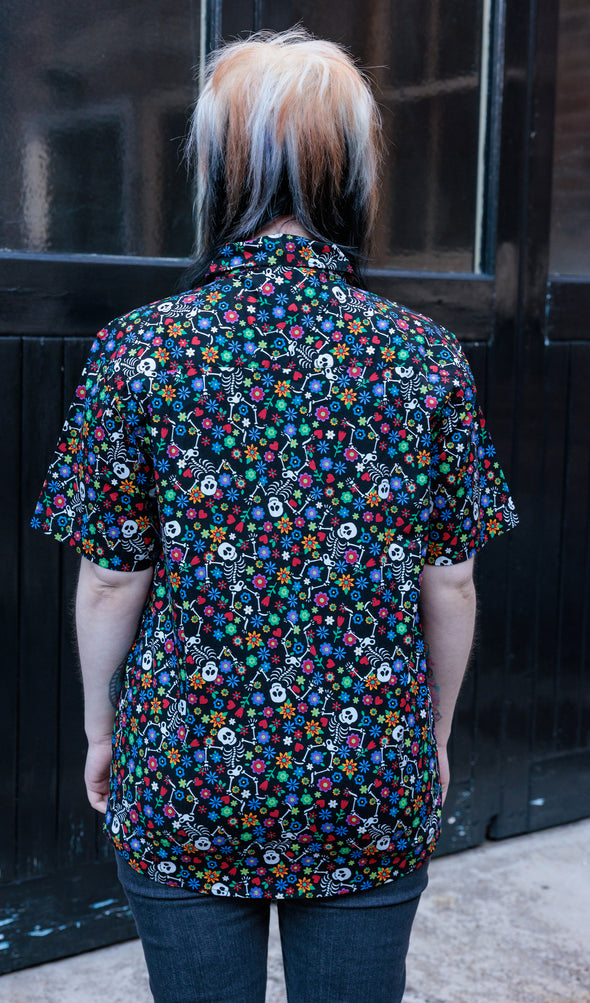 Halloween Boogie Bones Short Sleeve Shirt - Run & Fly
