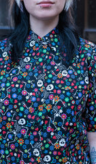 Halloween Boogie Bones Short Sleeve Shirt - Run & Fly