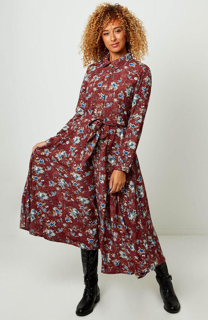 Perfect Printed Shirt Dress