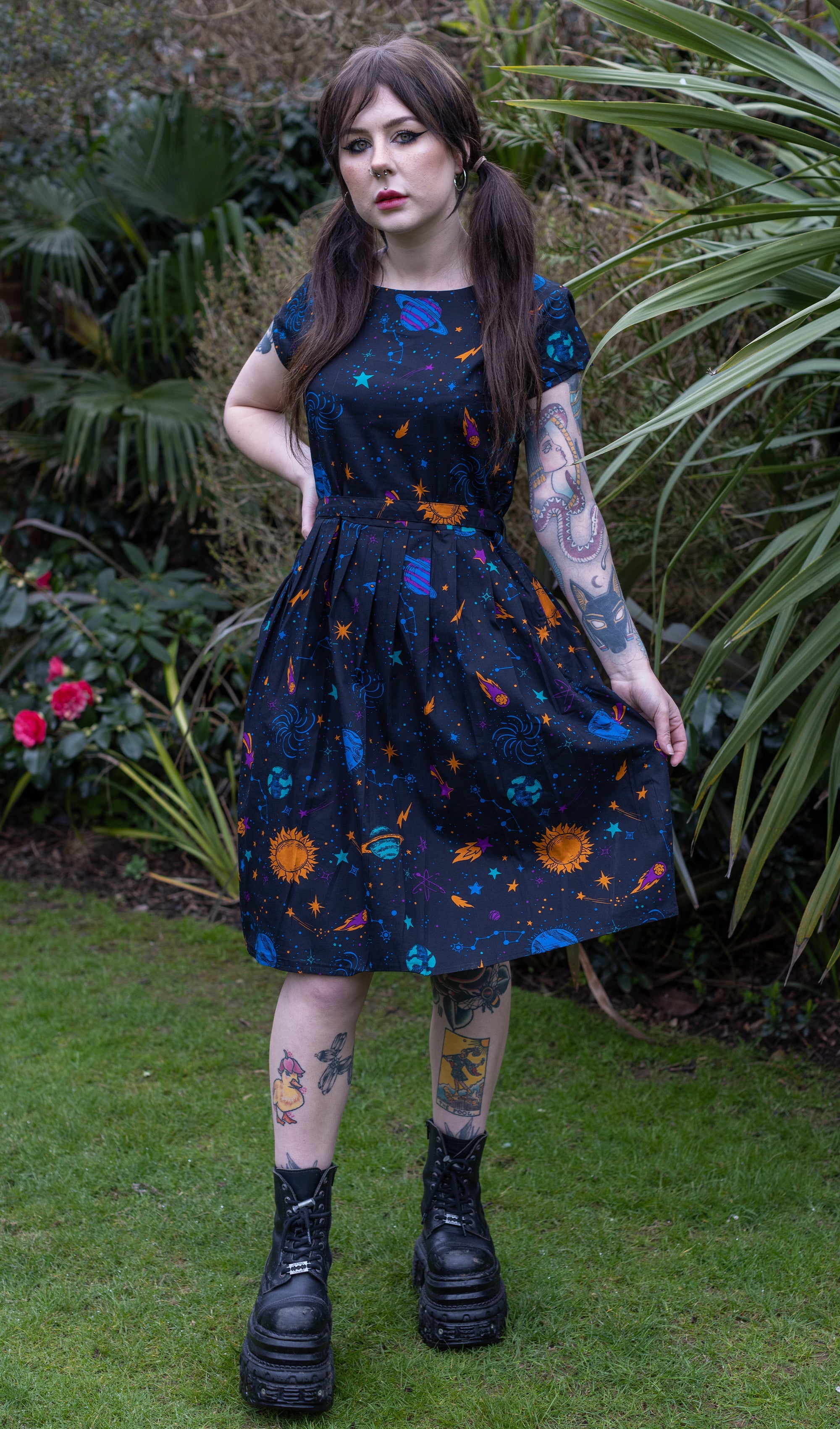 Cosmic Space Tea Dress - Run & Fly