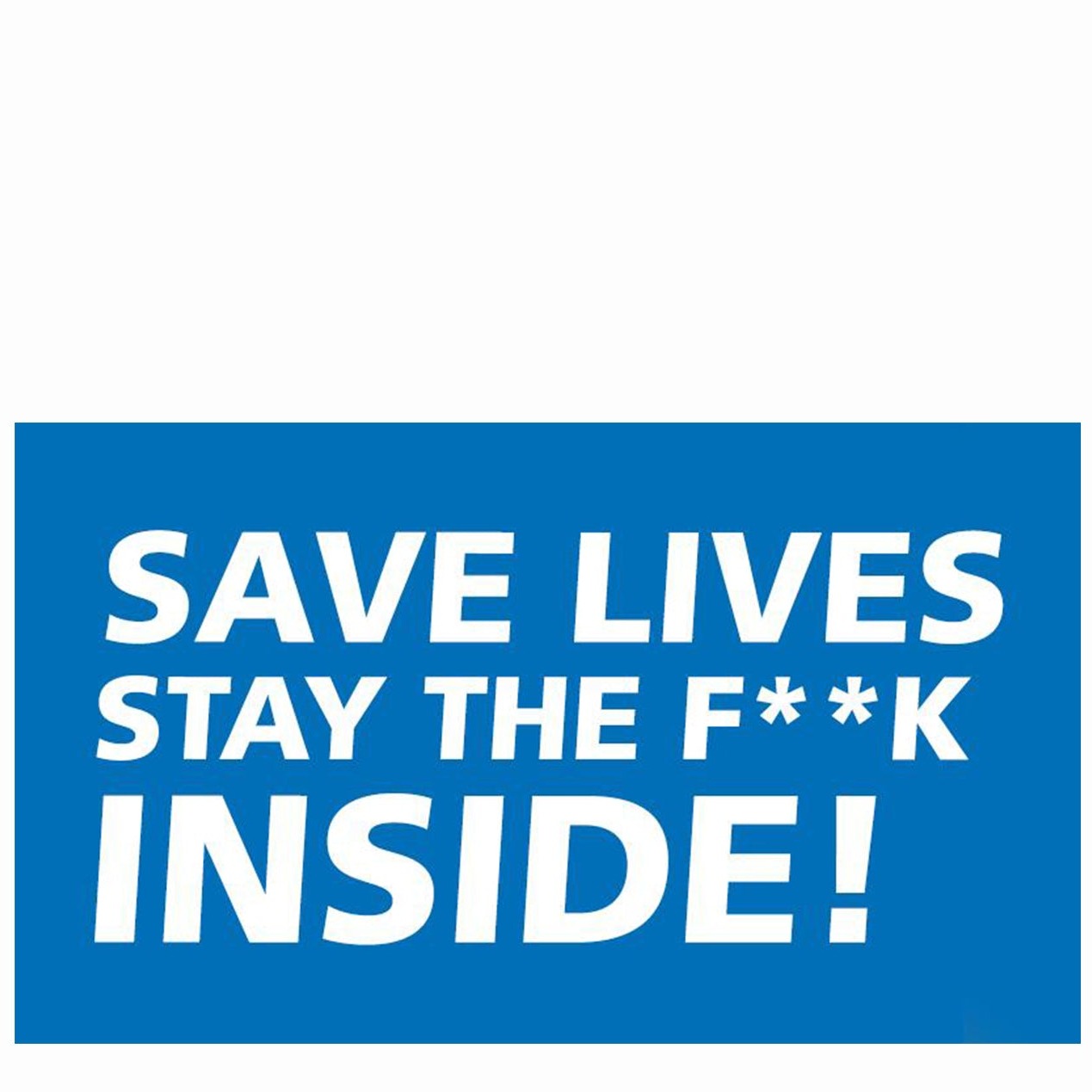 Save Lives Stay The F**k Inside NHS Charity Pin Badge