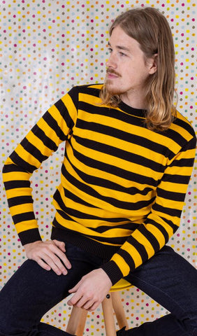 Yellow and Black Striped Jumper - Run & Fly