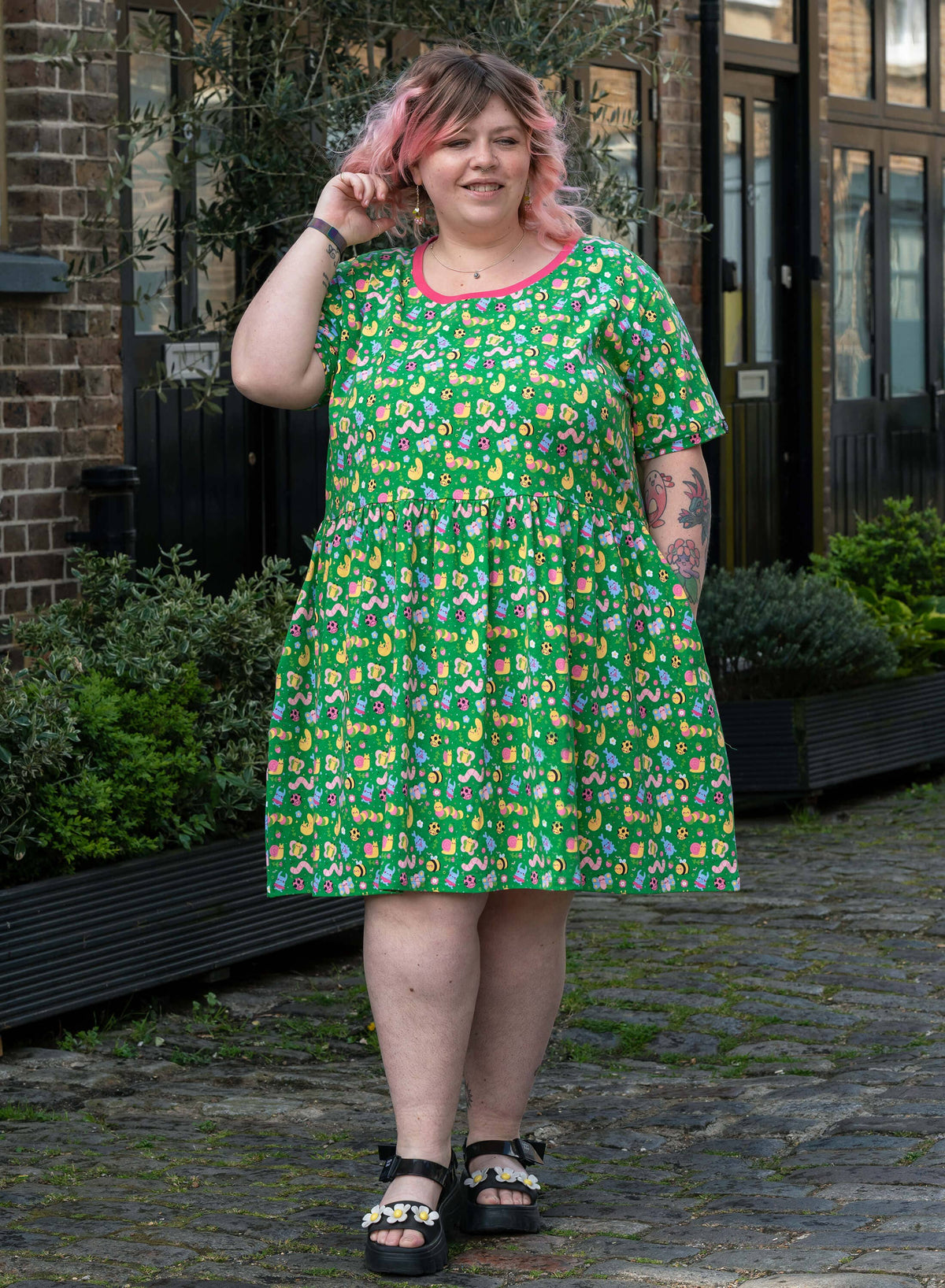 Rebel Romance x Dipstick Store Bugs Stretch Smock Dress