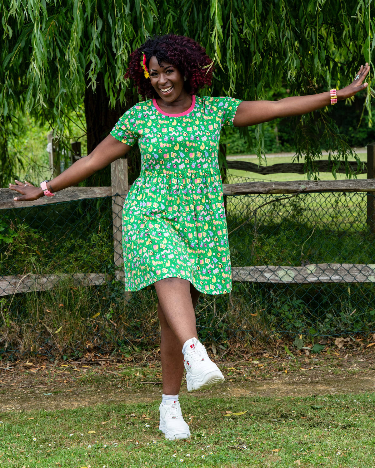 Rebel Romance x Dipstick Store Bugs Stretch Smock Dress