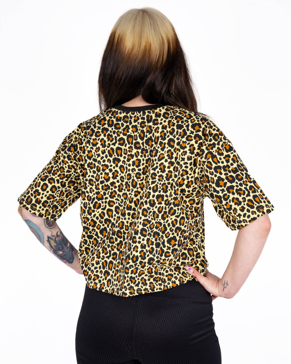 Rebel Romance Classic Leopard Cropped Boxy Tee