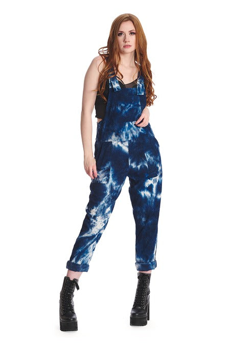 Arcade Playsuit Dungarees Tie-Die Effect - Banned