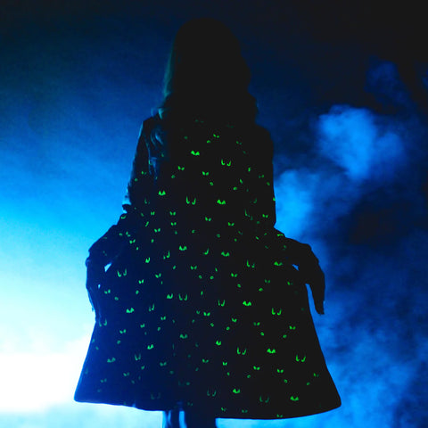 Haunted Mansion Glow Wallpaper Sweater Dress - Cakeworthy