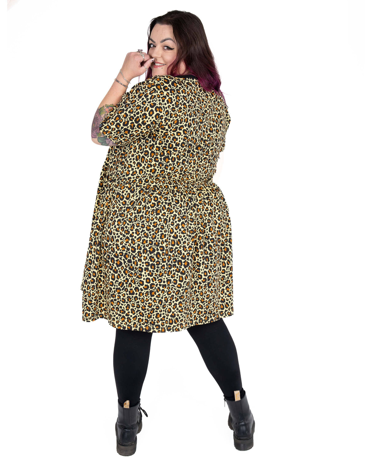 Classic Leopard Stretch Smock Dress - Rebel Romance