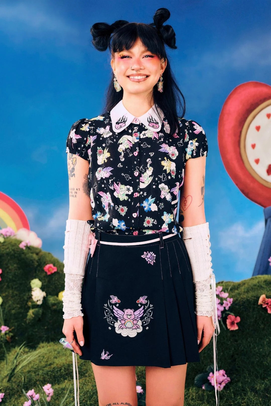 Roxie Care Bears Official Blouse Shirt - Hell Bunny