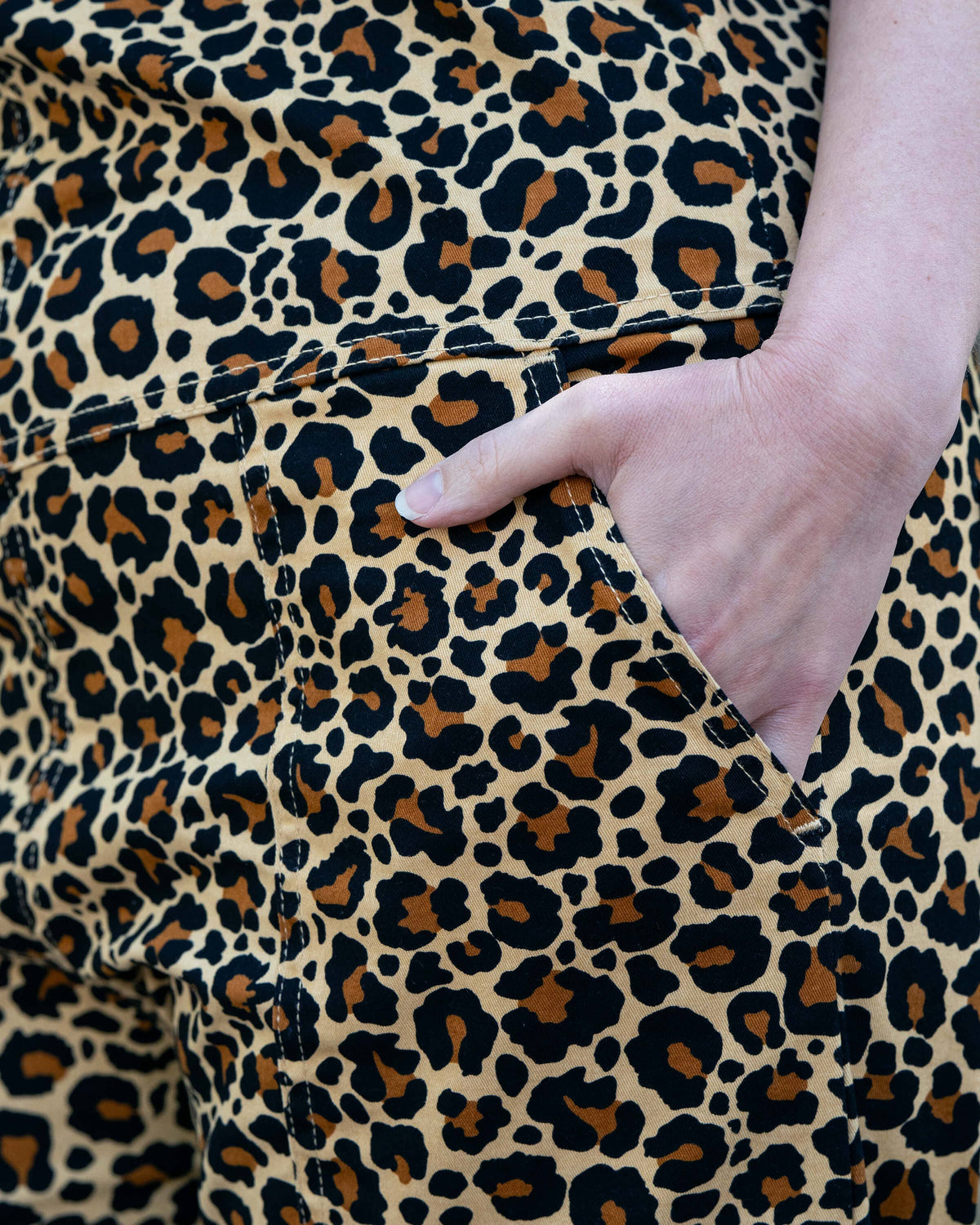 Classic Leopard Stretch Dungarees - Rebel Romance