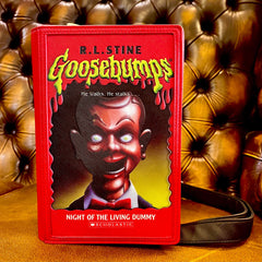Goosebumps Slappy the Dummy Book Cover Crossbody Bag - Loungefly