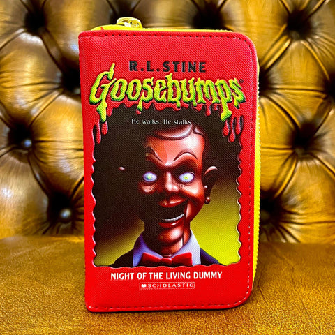 Goosebumps Slappy the Dummy Book Cover Zip Around Wallet - Loungefly