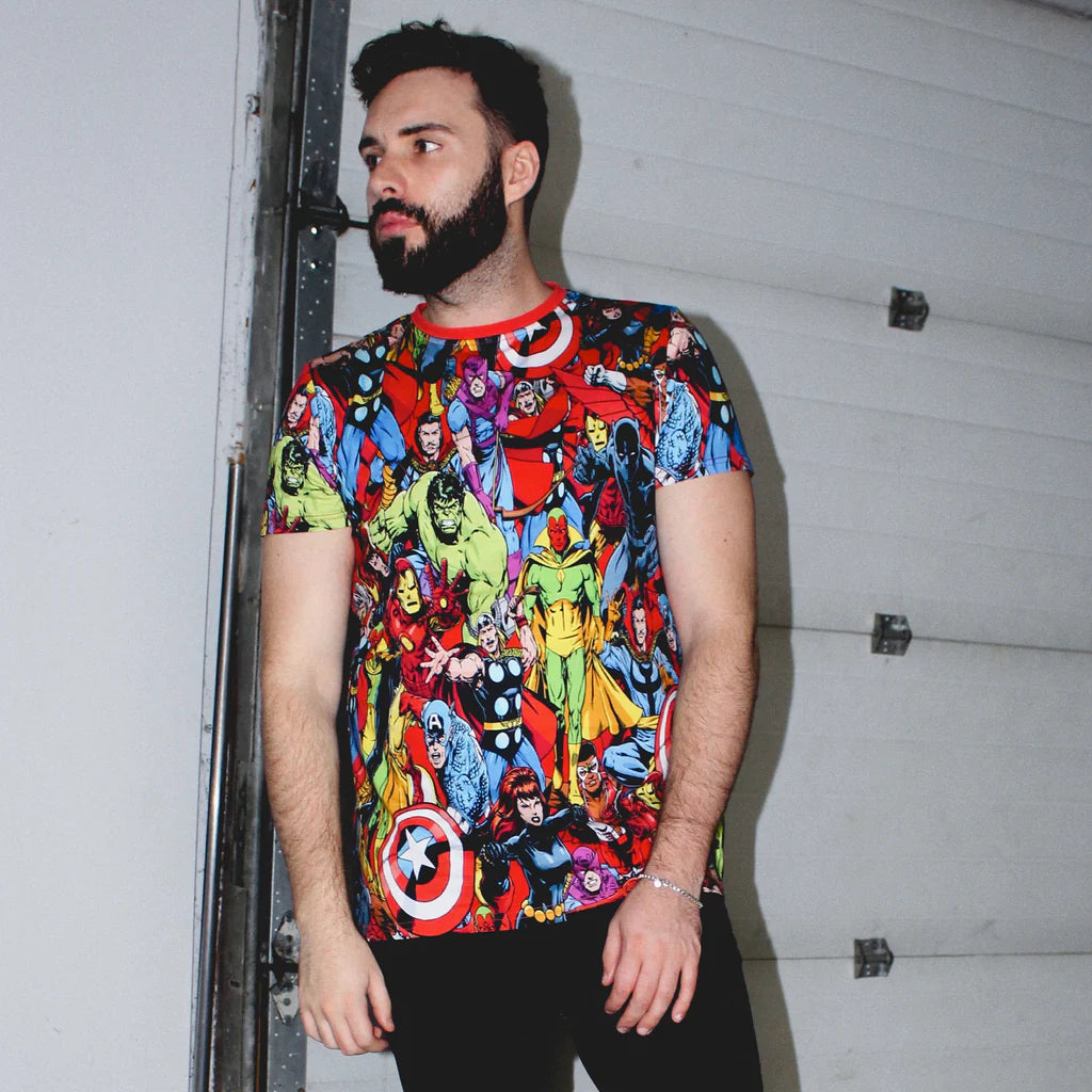 Marvel Avengers AOP T-Shirt - Cakeworthy