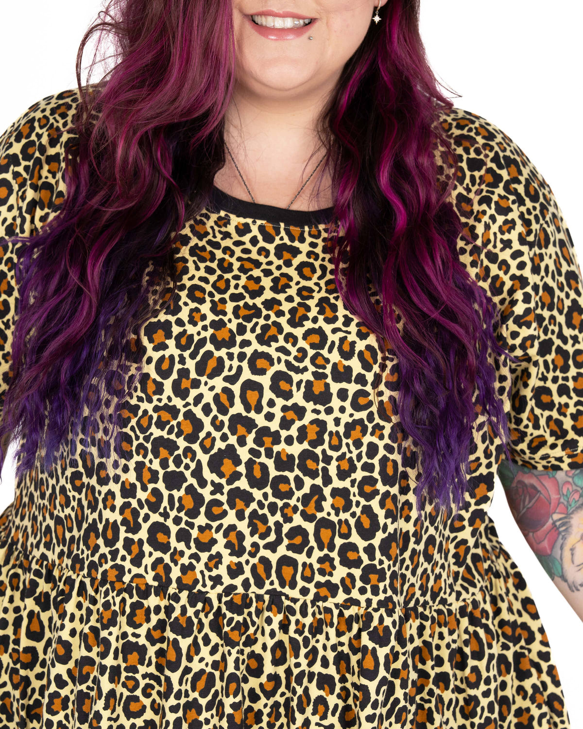Classic Leopard Stretch Smock Dress - Rebel Romance