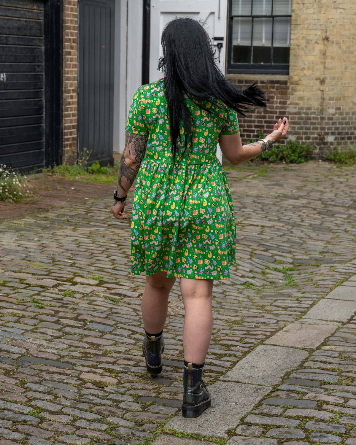 Rebel Romance x Dipstick Store Bugs Stretch Smock Dress