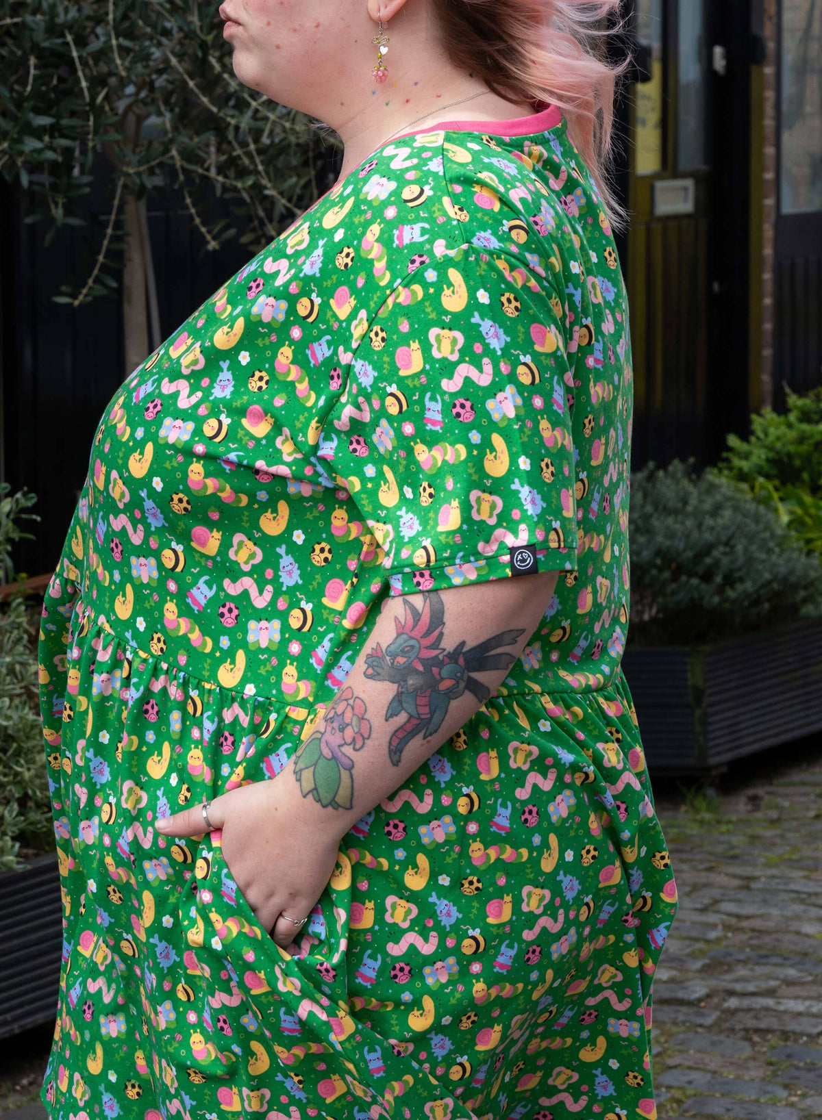 Rebel Romance x Dipstick Store Bugs Stretch Smock Dress